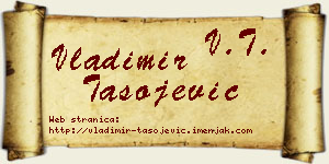 Vladimir Tasojević vizit kartica